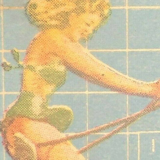 Meriden, CT "Center Dry Cleaners" c1940's-50's Full Matchbook "I Like To Play"