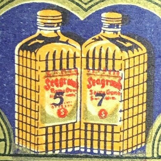 1940-50's Full Matchbook Advertising - Seagram's Crown Whiskies