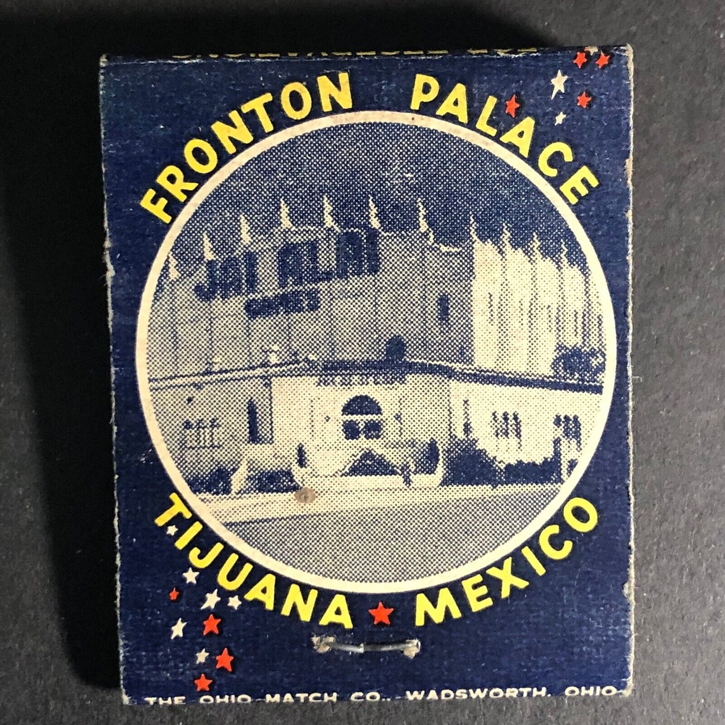 Jai Alai Tijuana Mexico 20-Strike -1 Matchbook c1960's Scarce - Real Photo