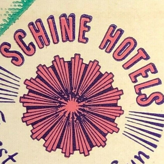 1940's - 50's Full Matchbook Advertising - The Ten Eyck Hotel / Schine Florida