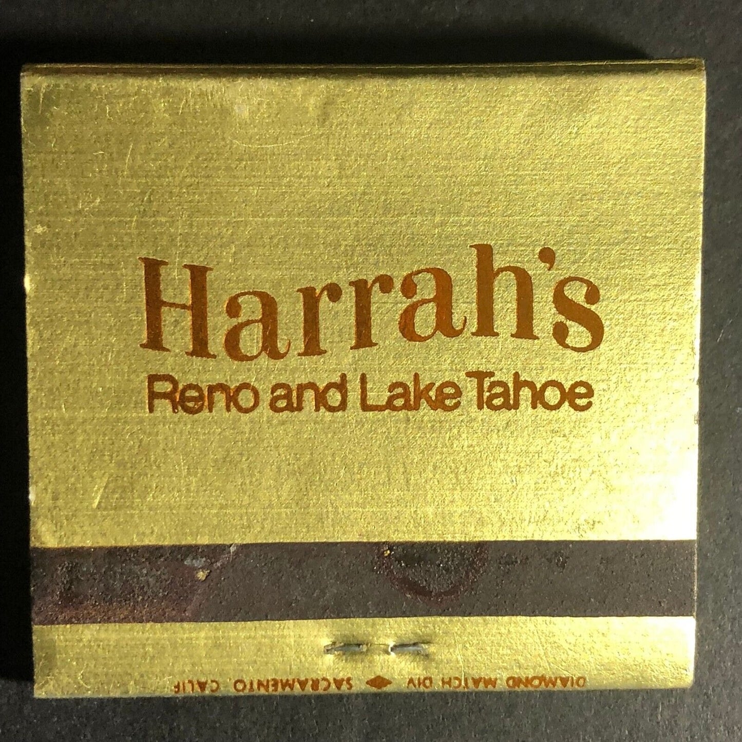 Harrah's Reno & Lake Tahoe 30-Strike Matchbook c1975-85 - VGC