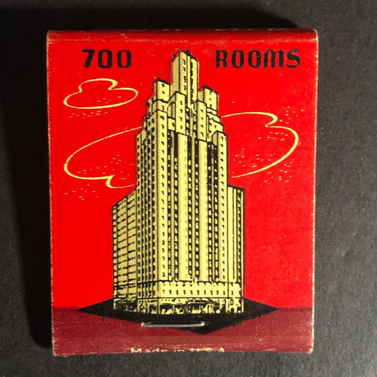 Hotel Wellington New York City 20-Strike Full Matchbook c1940's-50's VGC Scarce