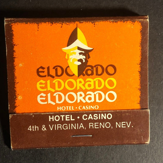 Eldorado Hotel Casino Reno Nevada Full 30-Strike Matchbook c1975-85 VGC