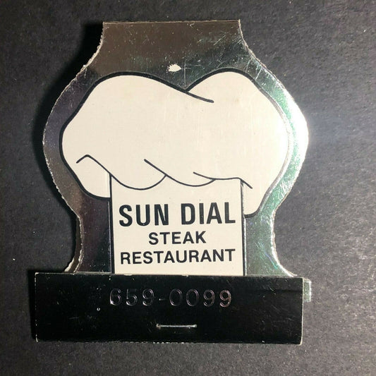 1980's Full Matchbook - Sun Dial Steak Restaurant - Atlanta, GA