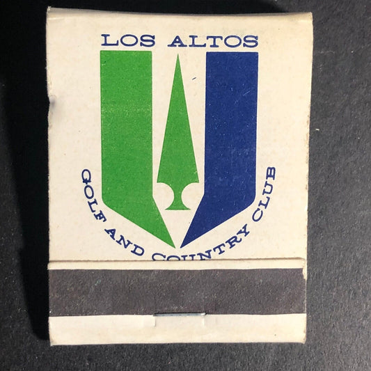 Los Altos Golf and Country Club Full 20-Strike Matchbook c1960's-1973 VGC
