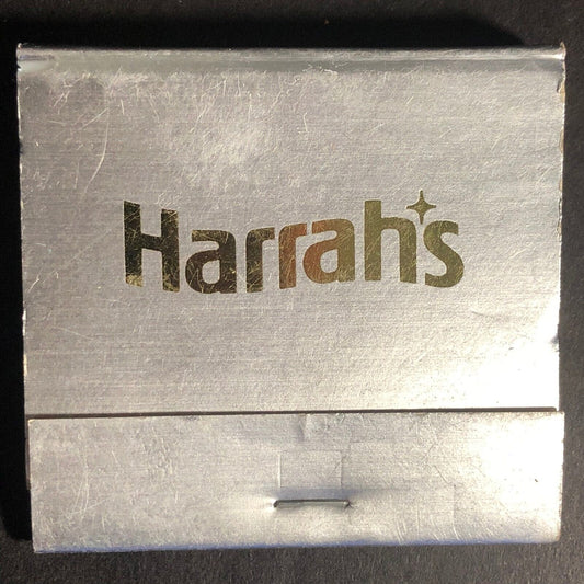 Harrah's Reno & Lake Tahoe 30-Strike Full Matchbook c1975-85 Silver