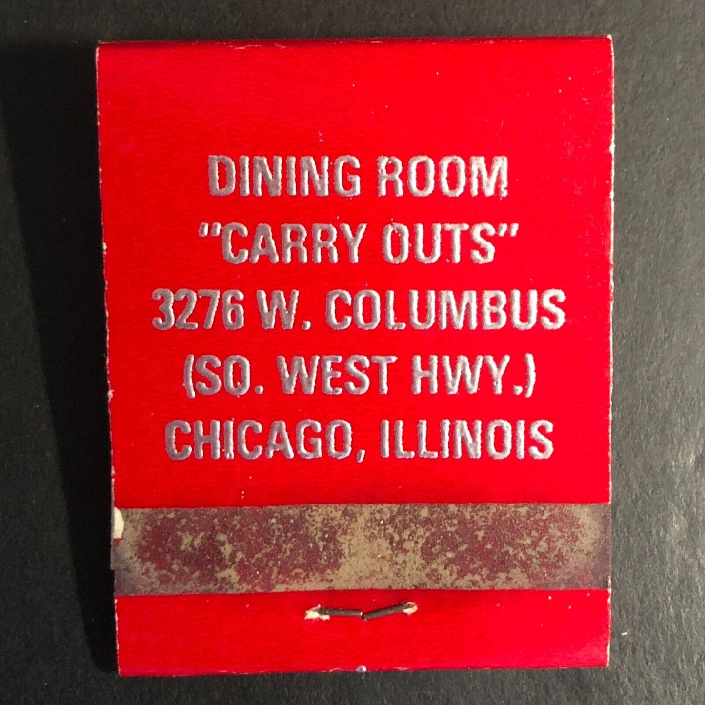 Caputo's Restaurant Chicago Full Matchbook c1974-80's Red Scarce