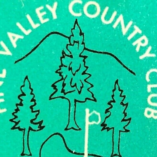 1950's-60's Full Matchbook - Pine Valley Country Club Southington, CT