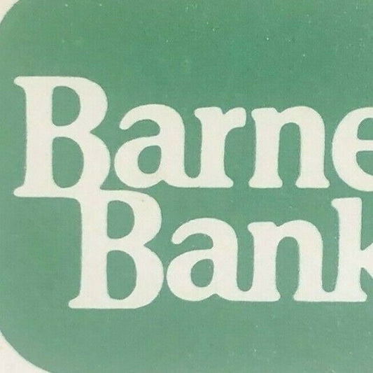 1970's-80's Full Matchbook "Barnett Bank"