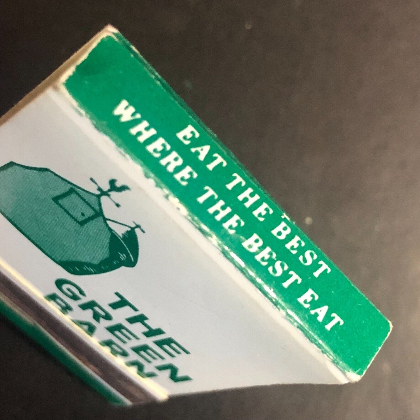 The Green Barn Restaurant Near Full (-2) Matchbook c1960's-73