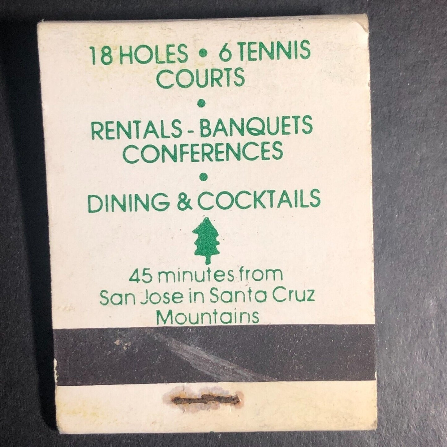 Boulder Creek Golf & Tennis CA Near Full (-1) Matchbook c1973-79