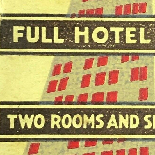 1940-50's Full Matchbook Advertising  The Winthrop / Brittany Hotel New York, NY
