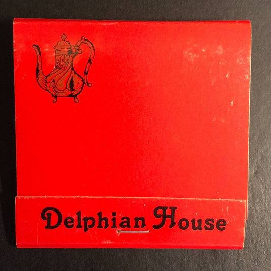 Delphian House Restaurant Hickory Hills, IL Full Matchbook c1974-80's Scarce
