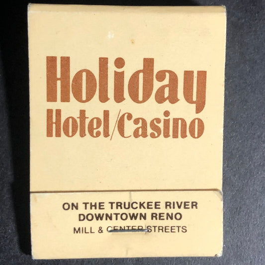 Holiday Hotel / Casino Reno Full 20-Strike Matchbook c1975-85 VGC