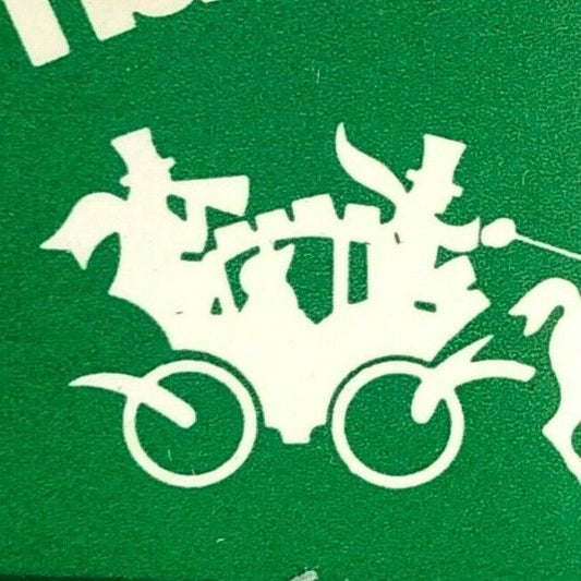 Hackney's Restaurant Glenview Horse Carriage c1970's-80's Full Matchbook