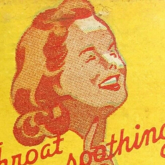 F&F Cough Lozenges "Really Medicated" c1940's-50's Full Matchbook