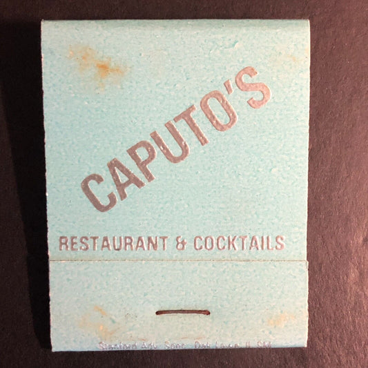 Caputo's Restaurant Chicago Full Matchbook c1974-80's Blue/Green Scarce