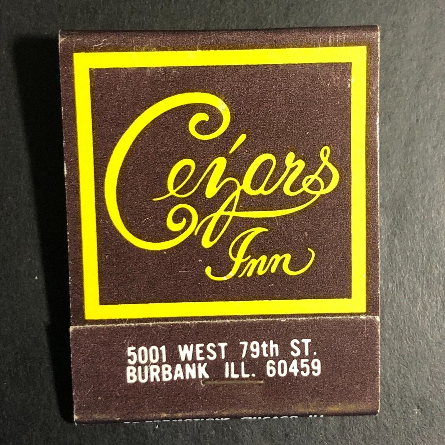 Cezars Inn Best Western Burbank, IL Full Matchbook c1974-80's