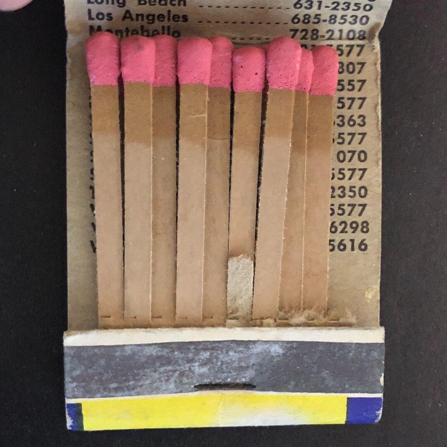 California Driving School Near Full (-5) Matchbook c1960's-73