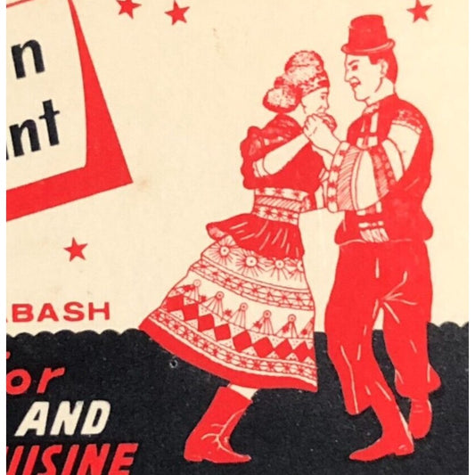 Epicurean Restaurant Hungarian Chicago Full Matchbook c1950's-60's Scarce