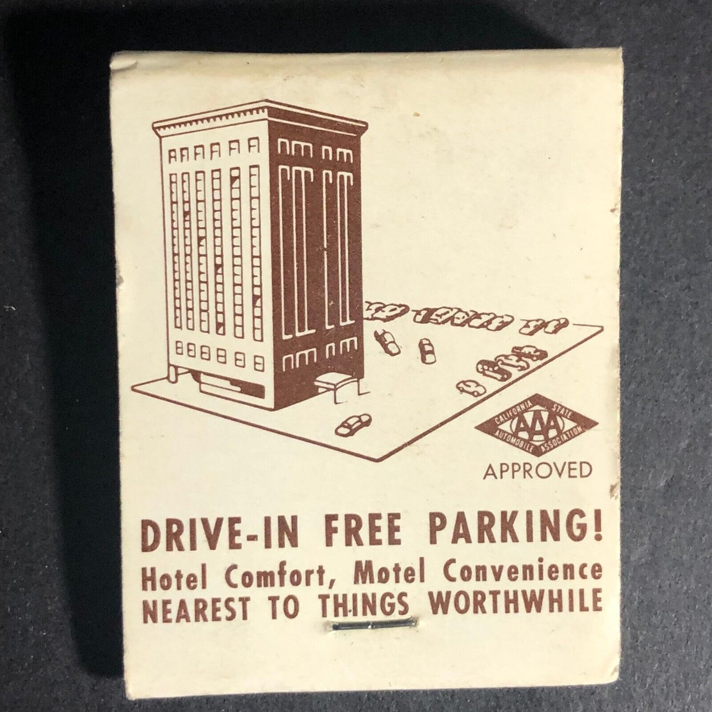 Hotel Oxford San Francisco 20-Strike -10 Sticks Matchbook c1960's