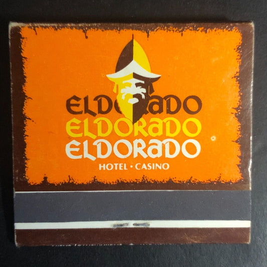 Eldorado Hotel Casino Reno Nevada Full Matchbook c1975-85