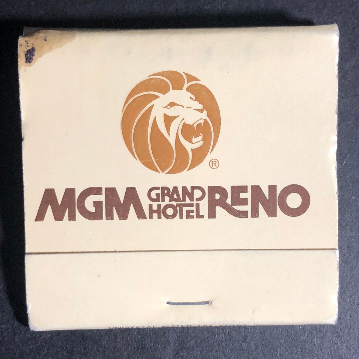 MGM Grand Hotel Reno Nevada 28-Strike Matchbook c1975-85