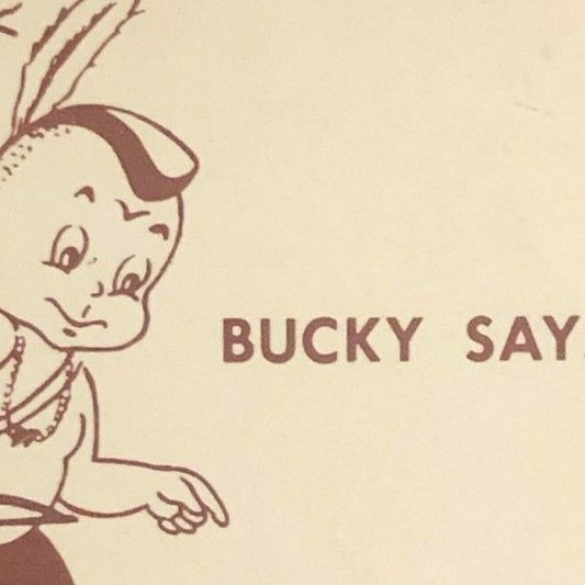 Delavan, WI Lake Lawn Lodge c1970's-80's Full Matchbook "Bucky Says.."