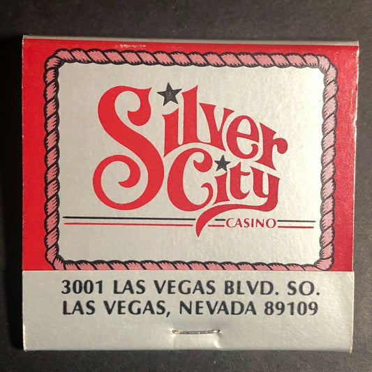"Silver City Casino" Las Vegas, NV c1970's-80's Full Matchbook