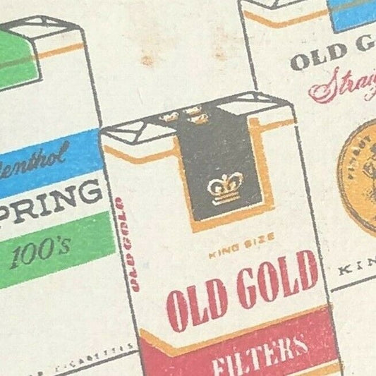 1950's-60's Full Matchbook - "Old Gold" "Spring" Cigarettes