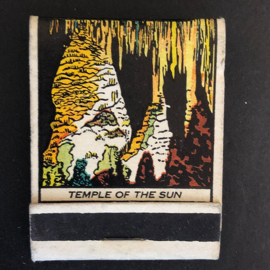 Carlsbad Caverns White's City Temple of the Sun Full Matchbook c1940's