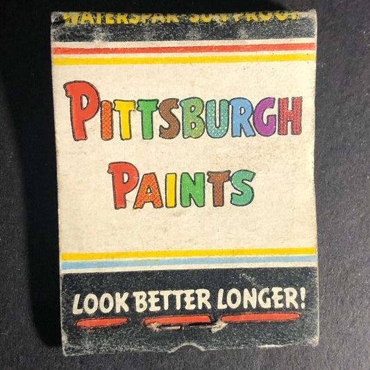 Ivanhoe Appliance Pittsburg Paints Ivanhoe, CA Matchbook c1960's Full 20-Strike