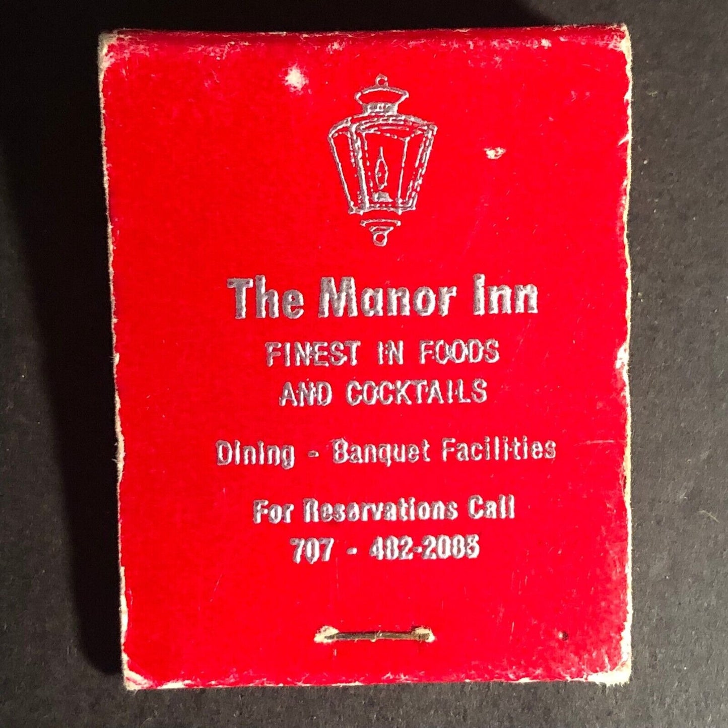 Manor Inn Motel Ukiah, CA 20-Strike Full Matchbook c1940's