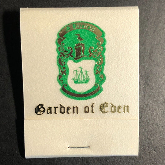 Garden of Eden Restaurant Palos Hills, IL Full Matchbook c1976-80 VGC