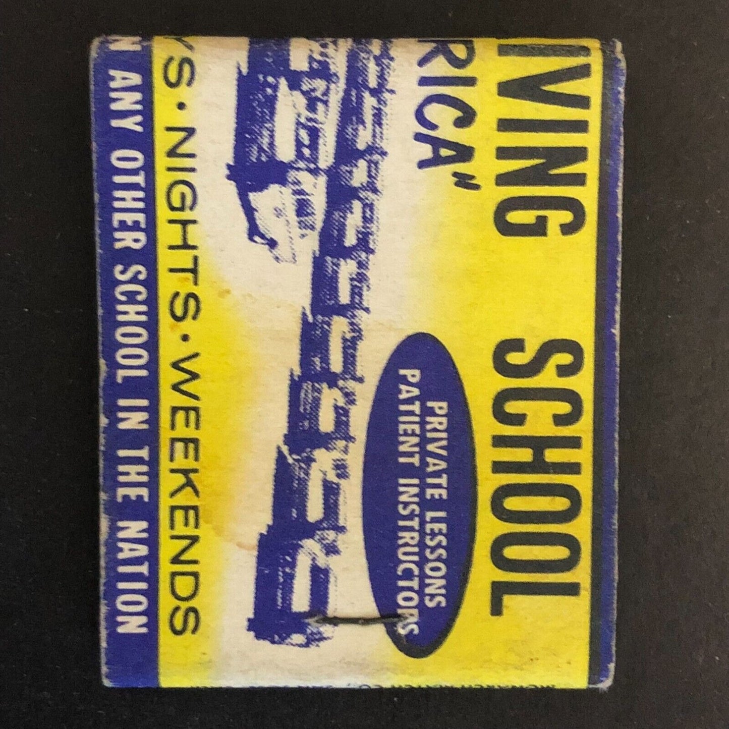 California Driving School Near Full (-5) Matchbook c1960's-73