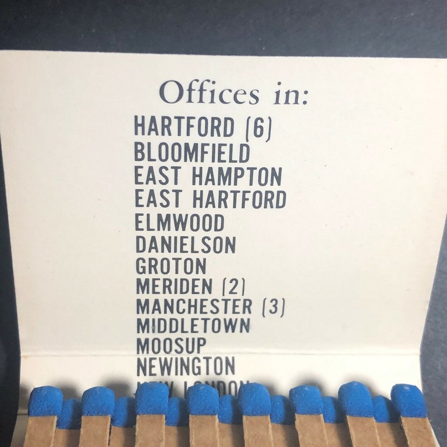 Meriden, CT  "Permanent Savings & Loans" c1960's-70's Full Matchbook