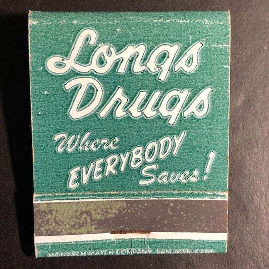 Longs Drugs California and Hawaii Full Matchbook c1955-60's