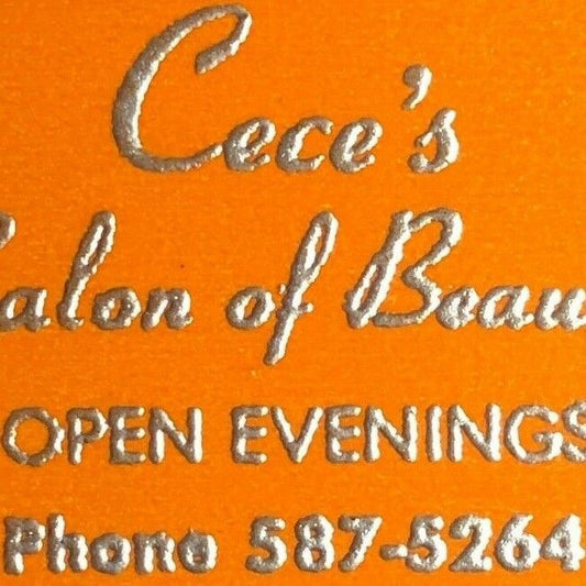 1940's-50's Full Matchbook "Cece's Salon Of Beauty" "Member NHCA" Cody, WYO