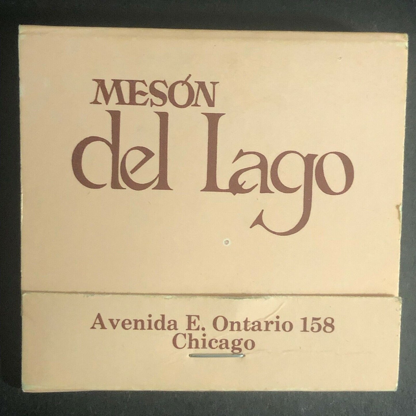 "Meson del Lago" Chez Paul Chicago c1970's-80's Full Matchbook