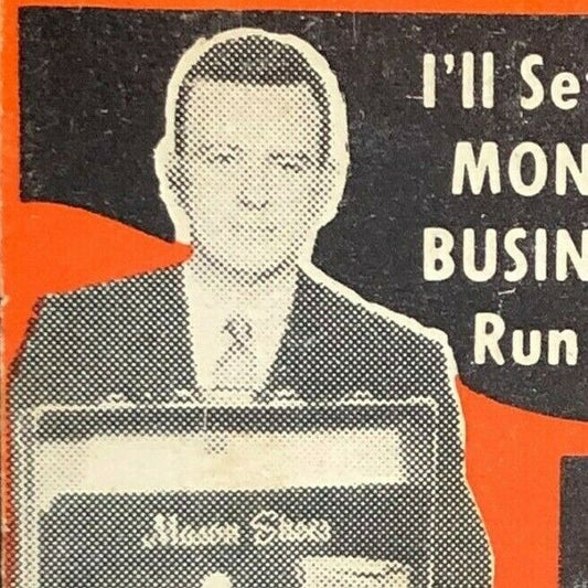 Mason Shoes "Money Making Business From Home!" c1950's-60's Full Matchbook