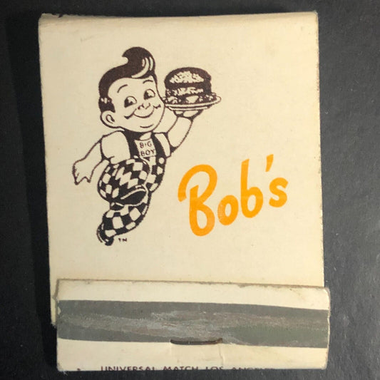 Bob's Big Boy / Marriott 60 Restaurants Half Full Matchbook c1967-73