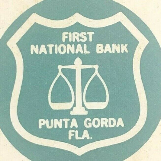 1960's-70's Full Matchbook "First National Bank - Punta Gorda FL"
