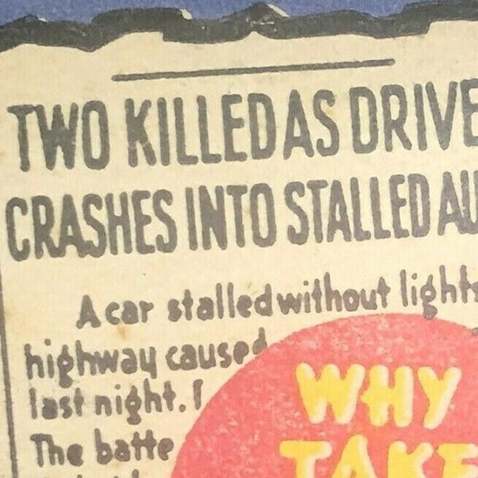 1930's-40's Full Matchbook "Utilite" Utility Light "Why Take Chances?"