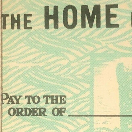 1950's-60's Full Matchbook Home National Bank & Trust "10c Checking" Meriden, CT
