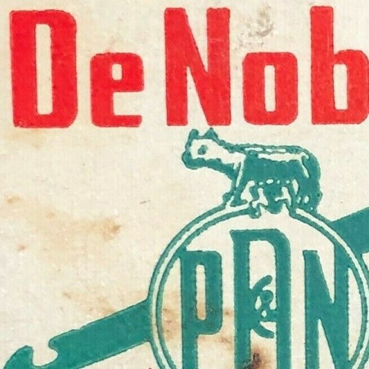 DeNobili Cigars c1940's-50's Full Matchbook