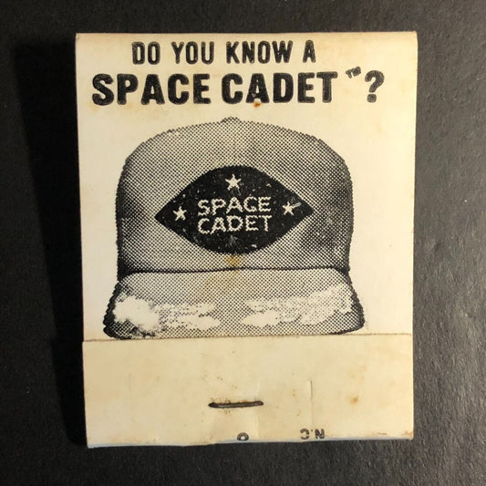 "Space Cadet" Hat / Cap Mail-in Offer  Full Matchbook c1974-80's VGC