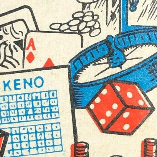1940's-50's Full Matchbook El Capitan Lodge & Casino Hawthorne Nevada