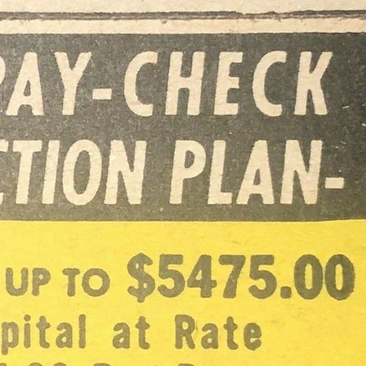 1950's-60's Full Matchbook "Paycheck Protection Plan" Mail-In Offer