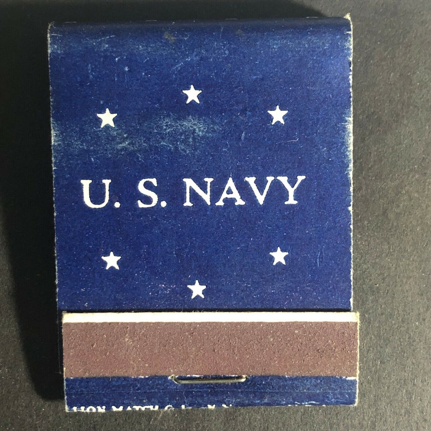Scarce c1940's WWII Full Matchbook U.S. Navy - Anchor Chain Stars
