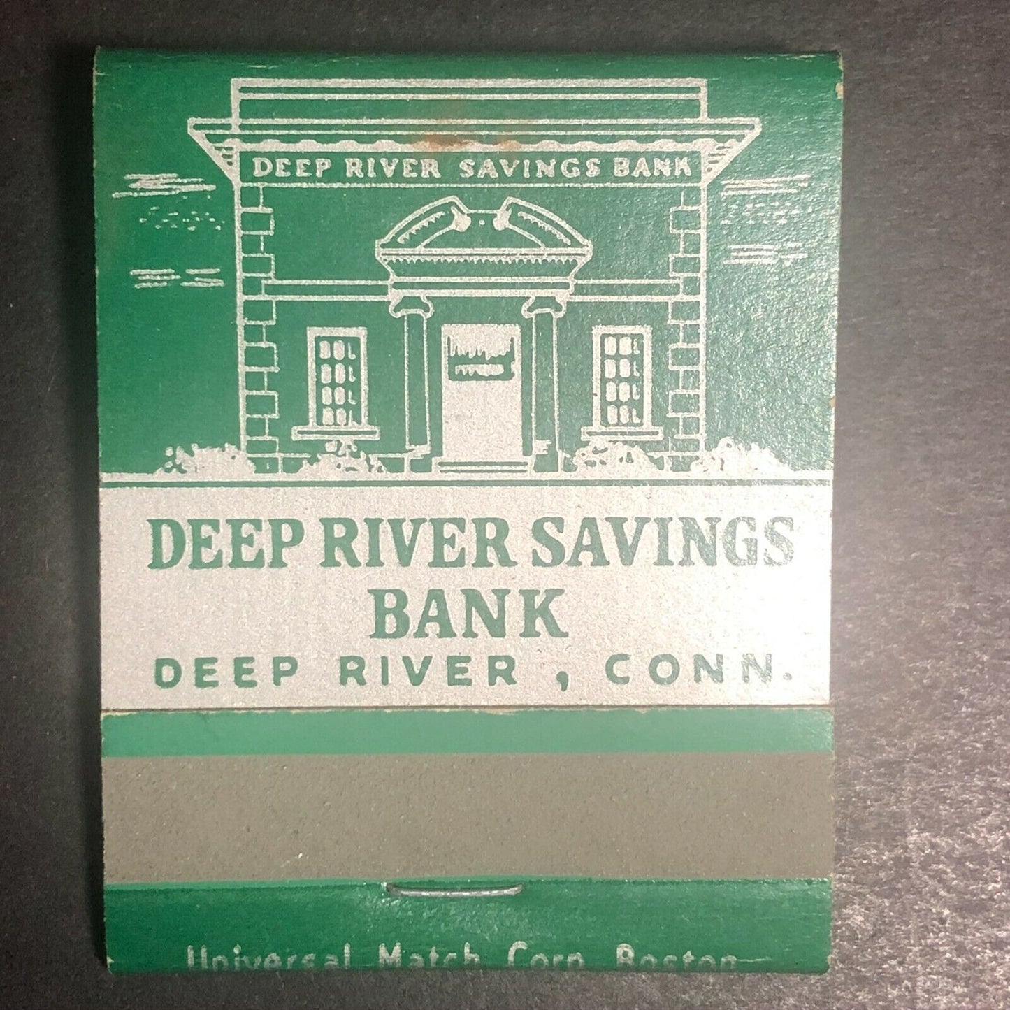 "Deep River Savings Bank" Deep River, CT 1940's-50's Full Matchbook